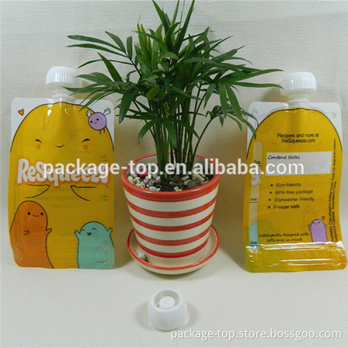 new high quality fresh squeezed diy baby laminated pouches
